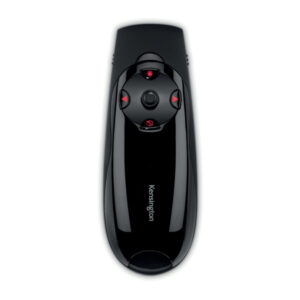 Prezenter bezprzewodowy Kensington Expert z czerwonym wskaźnikiem laserowym i sterowaniem kursorem, czarny