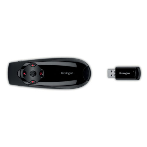 K72425EU_04.jpg Prezenter bezprzewodowy Kensington Expert z czerwonym wskaźnikiem laserowym i sterowaniem kursorem, czarny