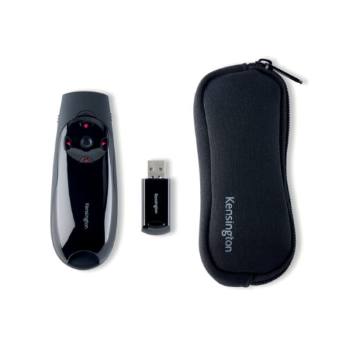 K72425EU_07.jpg Prezenter bezprzewodowy Kensington Expert z czerwonym wskaźnikiem laserowym i sterowaniem kursorem, czarny