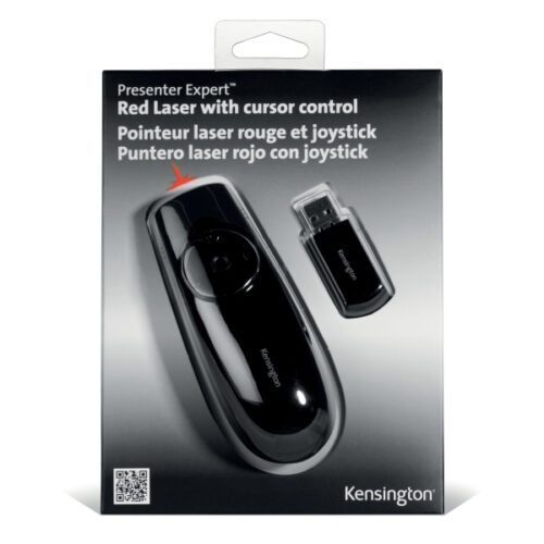 K72425EU_iu_06.jpg Prezenter bezprzewodowy Kensington Expert z czerwonym wskaźnikiem laserowym i sterowaniem kursorem, czarny