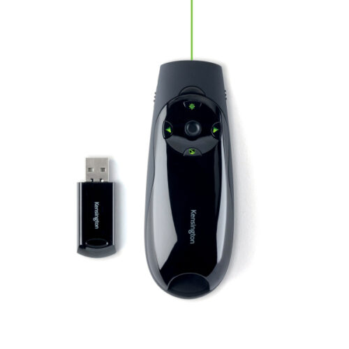 K72426EU_04.jpg Prezenter bezprzewodowy Kensington Expert z zielonym wskaźnikiem laserowym i sterowaniem kursorem, czarny