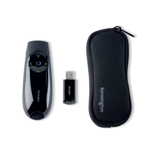 K72426EU_06.jpg Prezenter bezprzewodowy Kensington Expert z zielonym wskaźnikiem laserowym i sterowaniem kursorem, czarny