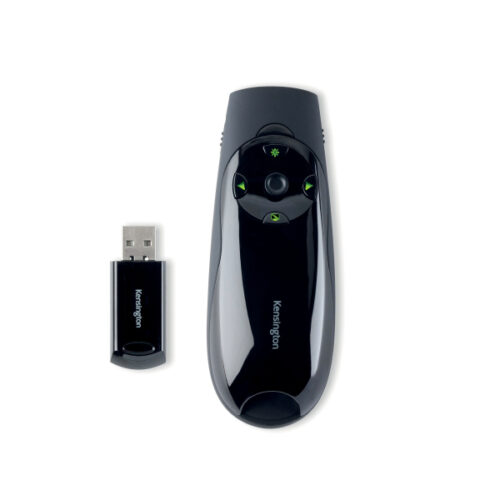 K72426EU_iu_03.jpg Prezenter bezprzewodowy Kensington Expert z zielonym wskaźnikiem laserowym i sterowaniem kursorem, czarny