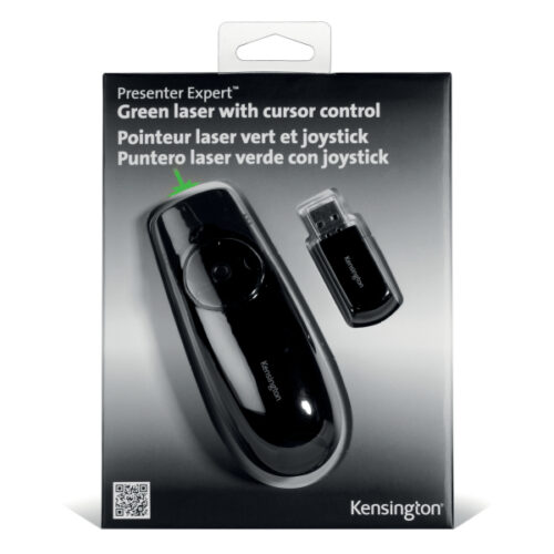 K72426EU_iu_07.jpg Prezenter bezprzewodowy Kensington Expert z zielonym wskaźnikiem laserowym i sterowaniem kursorem, czarny
