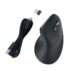 Bezprzewodowa mysz pionowa Kensington Pro Fit® Ergo MY630 EQ z akumulatorem, czarna