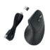 Bezprzewodowa mysz pionowa Kensington Pro Fit® Ergo MY630 EQ z akumulatorem, czarna
