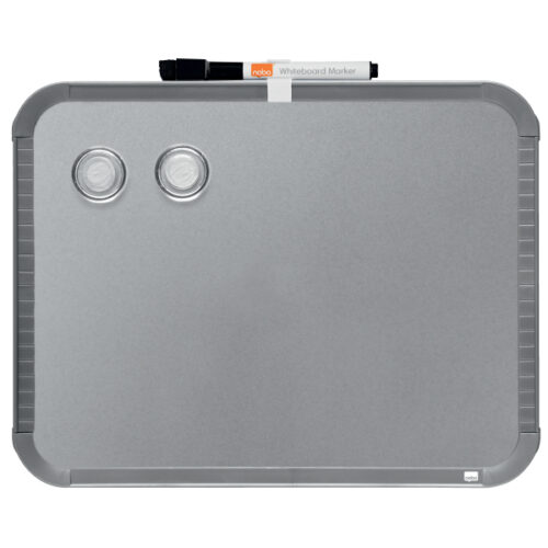 QB05142CD_iu_01.jpg Magnetyczna tabliczka suchościeralna Nobo 220x280mm, srebrna