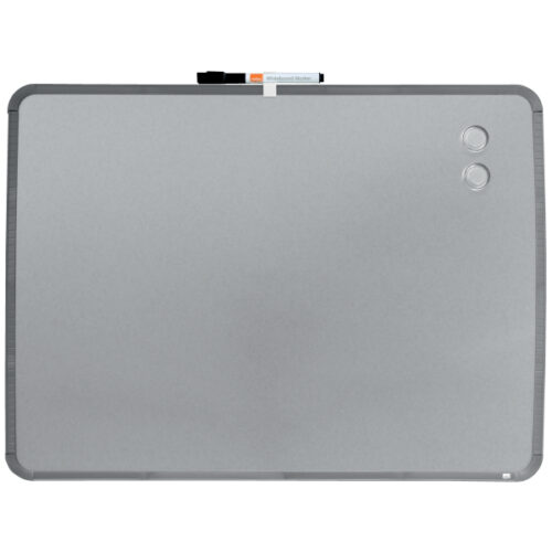 QB05742C_iu_01.jpg Magnetyczna tabliczka suchościeralna Nobo 580x430mm, srebrna