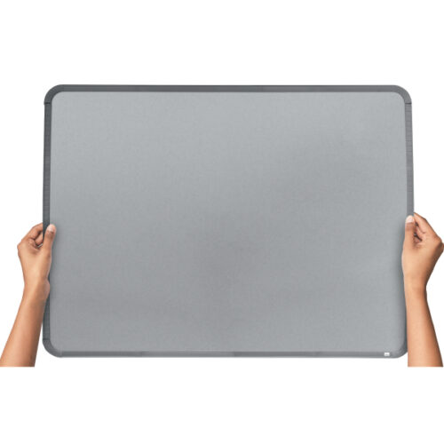 QB05742C_iu_05.jpg Magnetyczna tabliczka suchościeralna Nobo 580x430mm, srebrna