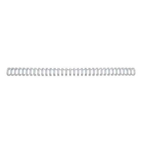 Grzbiety drutowe GBC WireBind A4, 9,5 mm, srebrne