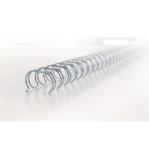 RG810697_03.jpg Grzbiety drutowe GBC WireBind A4, 9,5 mm, srebrne